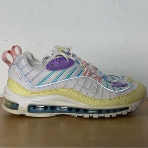 Nike Air Max 98 Easter Pastels Luminous Green Sneakers AH6799-300 Women's Size 9